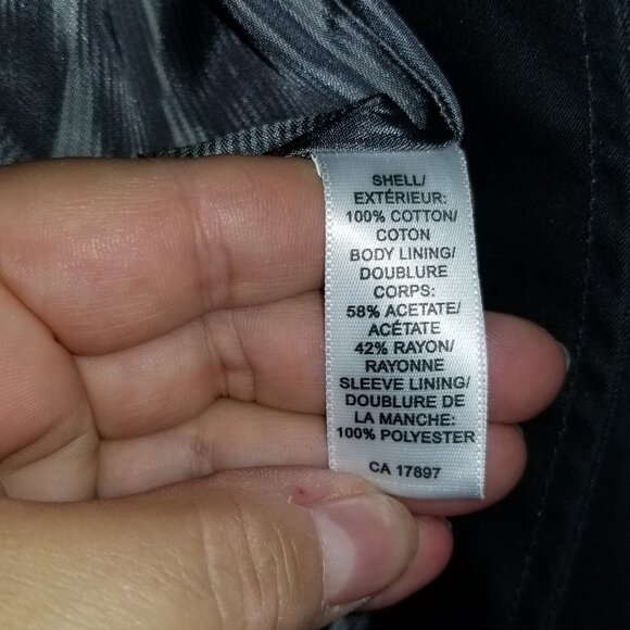 Banana Republic Black Trench Coat with Belt Size Medium - Picture 3 of 5